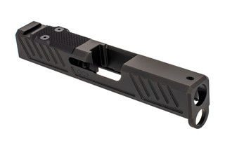 The Grey Ghost Precision Glock 43 Slide is milled for Doctor RMS red dot sights